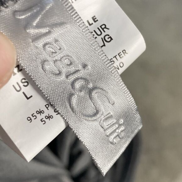 Magic Suit Cover Up Pants Womens Large Pull On Wide Leg Gray - Picture 9 of 13